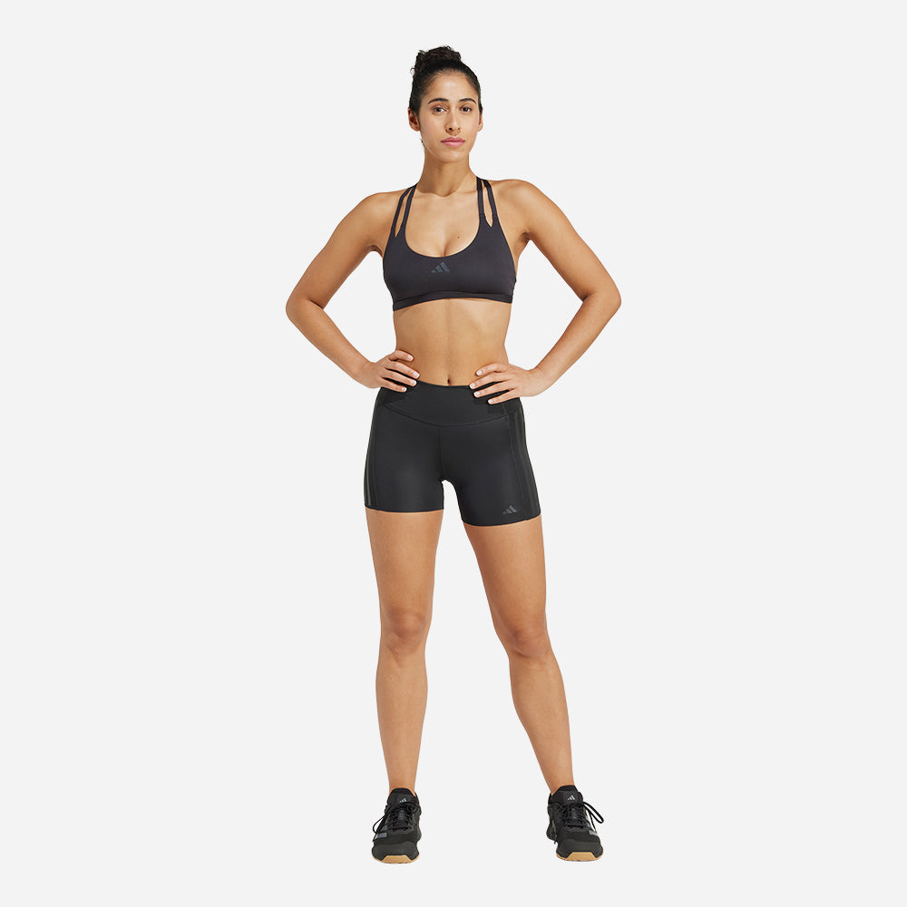 Quần Bó Thể Thao Nữ Adidas Optime - Đen - Supersports Vietnam
