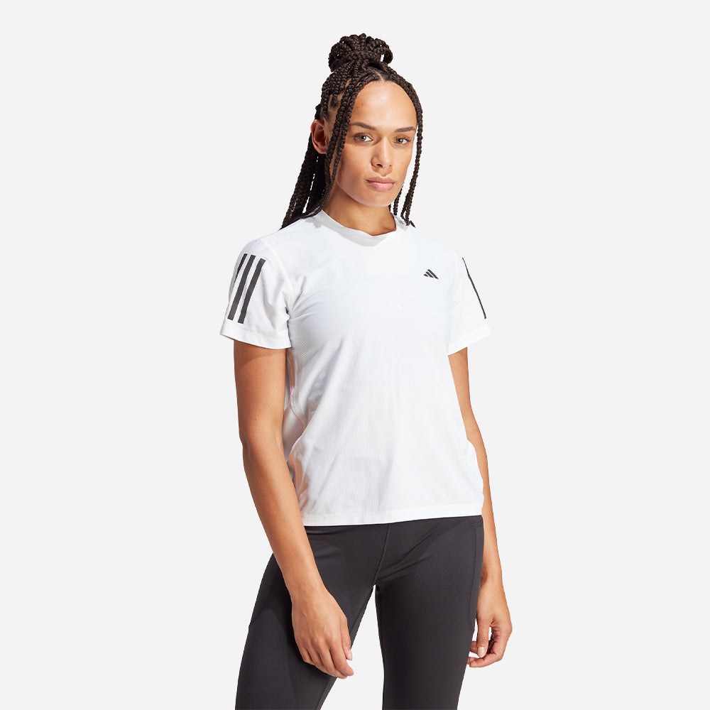 Áo Thun Tay Ngắn Nữ Adidas Own The Run - Trắng - Supersports Vietnam