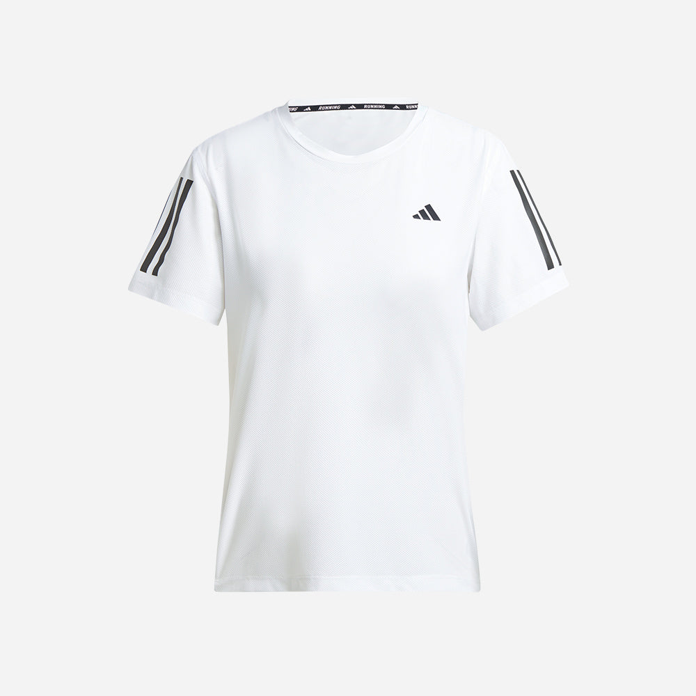 Áo Thun Tay Ngắn Nữ Adidas Own The Run - Trắng - Supersports Vietnam