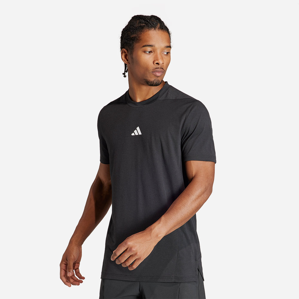 Áo Thun Nam Adidas Designed For Training Workout - Đen - Supersports Vietnam
