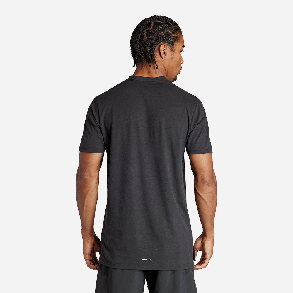 Áo Thun Nam Adidas Designed For Training Workout - Đen - Supersports Vietnam