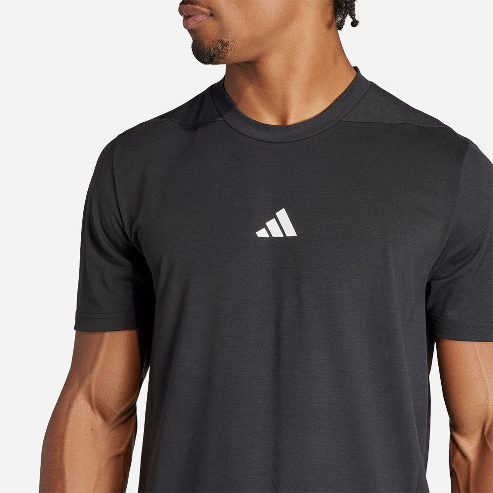 Áo Thun Nam Adidas Designed For Training Workout - Đen - Supersports Vietnam