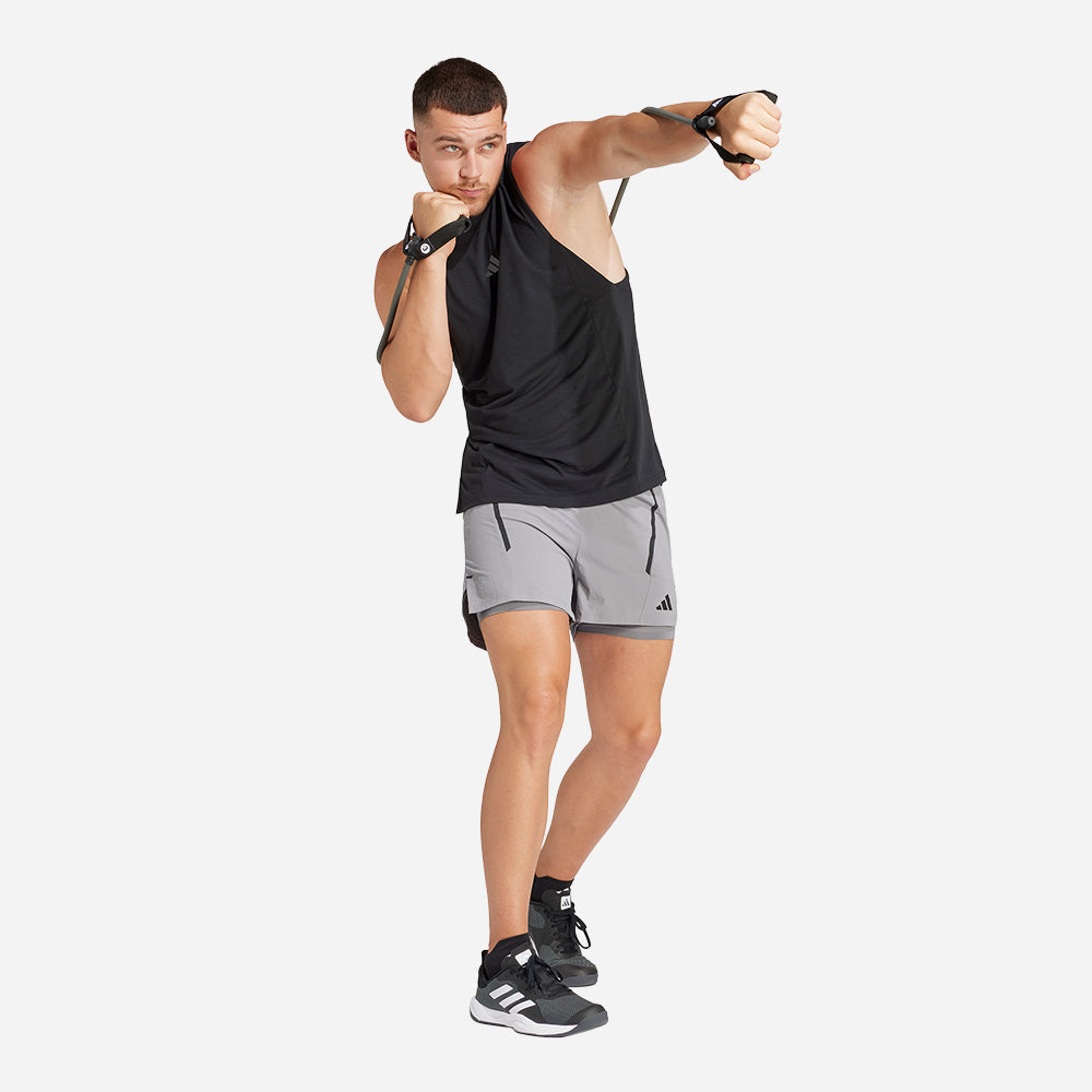 Áo Ba Lỗ Nam Adidas Design For Training - Đen - Supersports Vietnam