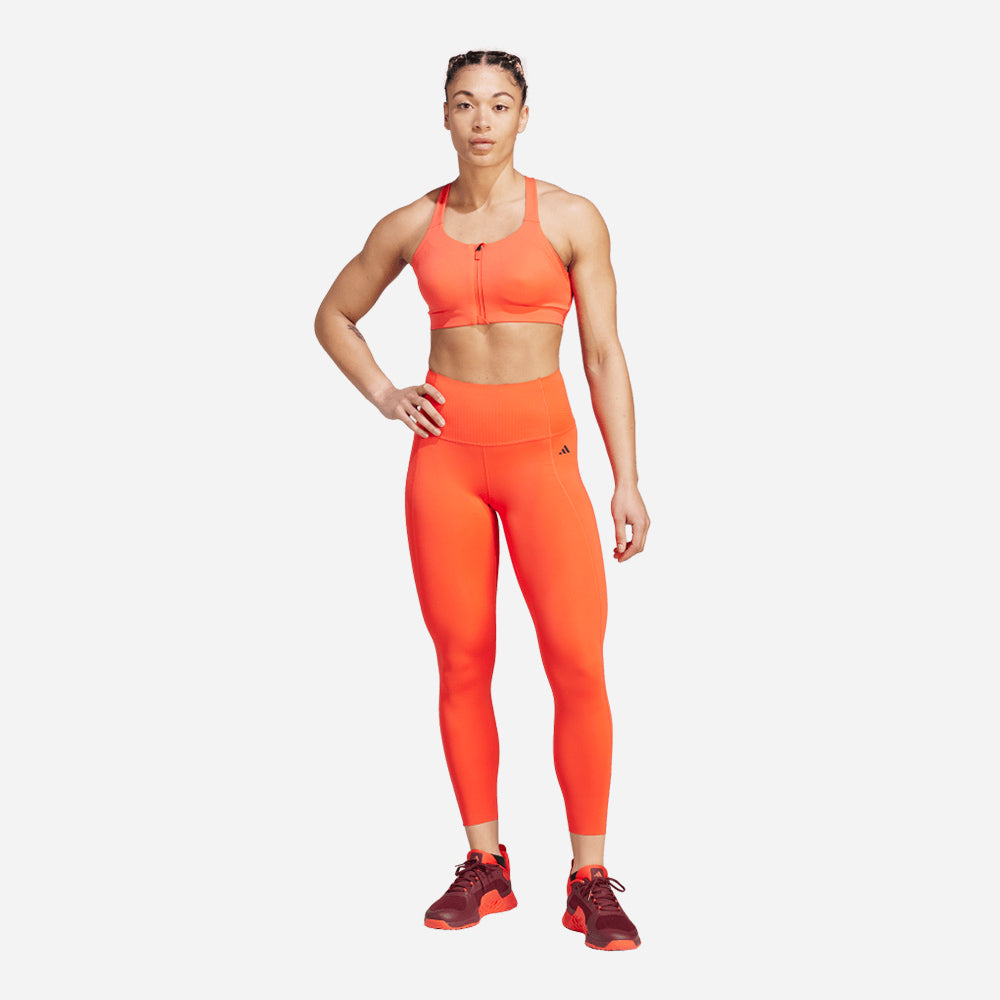 Quần Bó Thể Thao Nữ Adidas Optime Power 7/8 - Cam - Supersports Vietnam