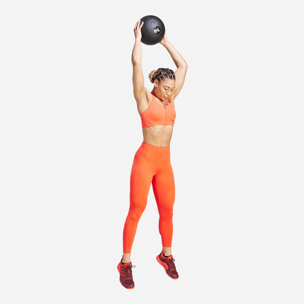 Quần Bó Thể Thao Nữ Adidas Optime Power 7/8 - Cam - Supersports Vietnam