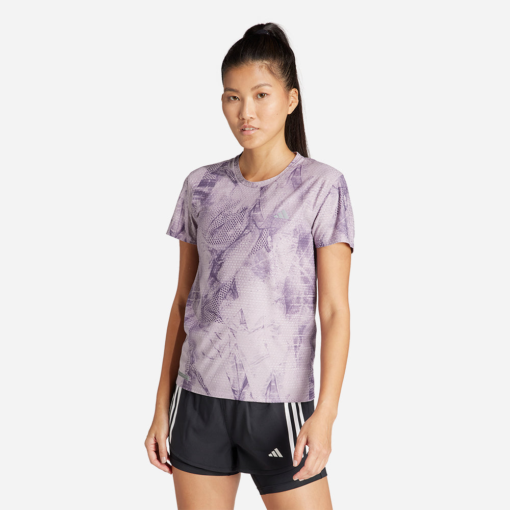 Áo Tay Ngắn Nữ Adidas Ultimateadidas Allover Print - Tím - Supersports Vietnam