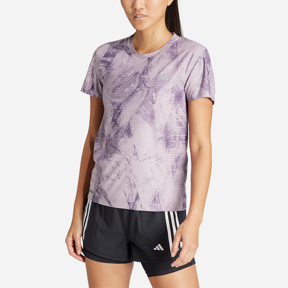 Áo Tay Ngắn Nữ Adidas Ultimateadidas Allover Print - Tím - Supersports Vietnam