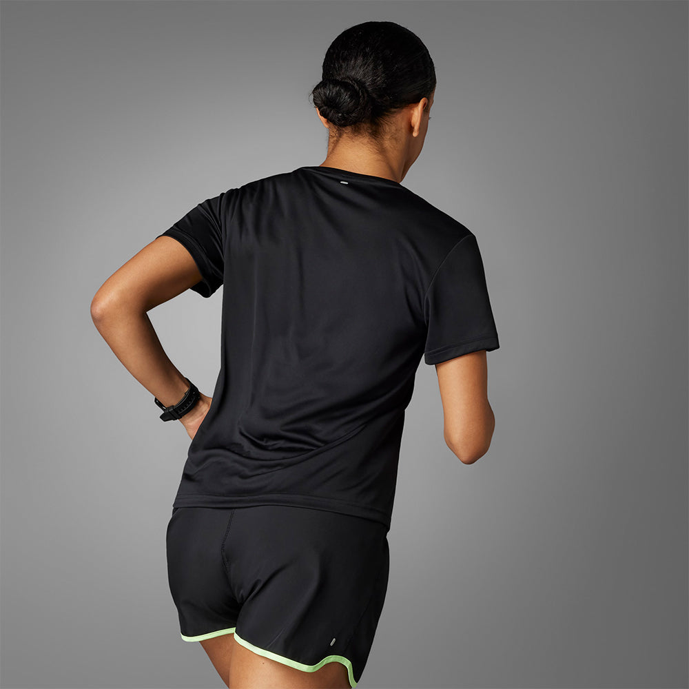 Áo Thun Nữ Adidas Run It - Đen - Supersports Vietnam