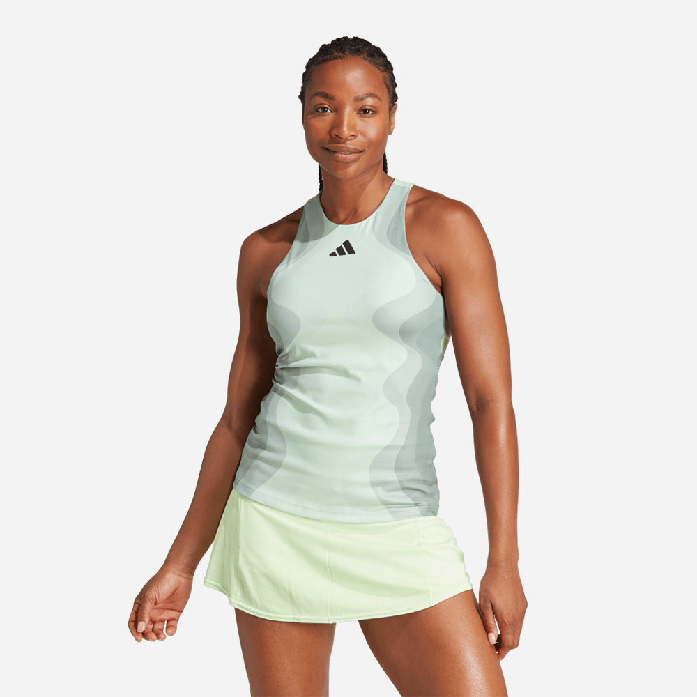 Áo Ba Lỗ Nữ Adidas Tennis Heat.Rdy Pro Y - Xanh Lá - Supersports Vietnam