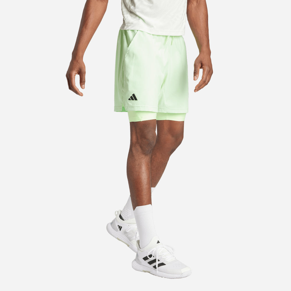 Quần Ngắn Thể Thao Nam Adidas Tennis Heat.Rdy And Inner - Xanh Lá - Supersports Vietnam