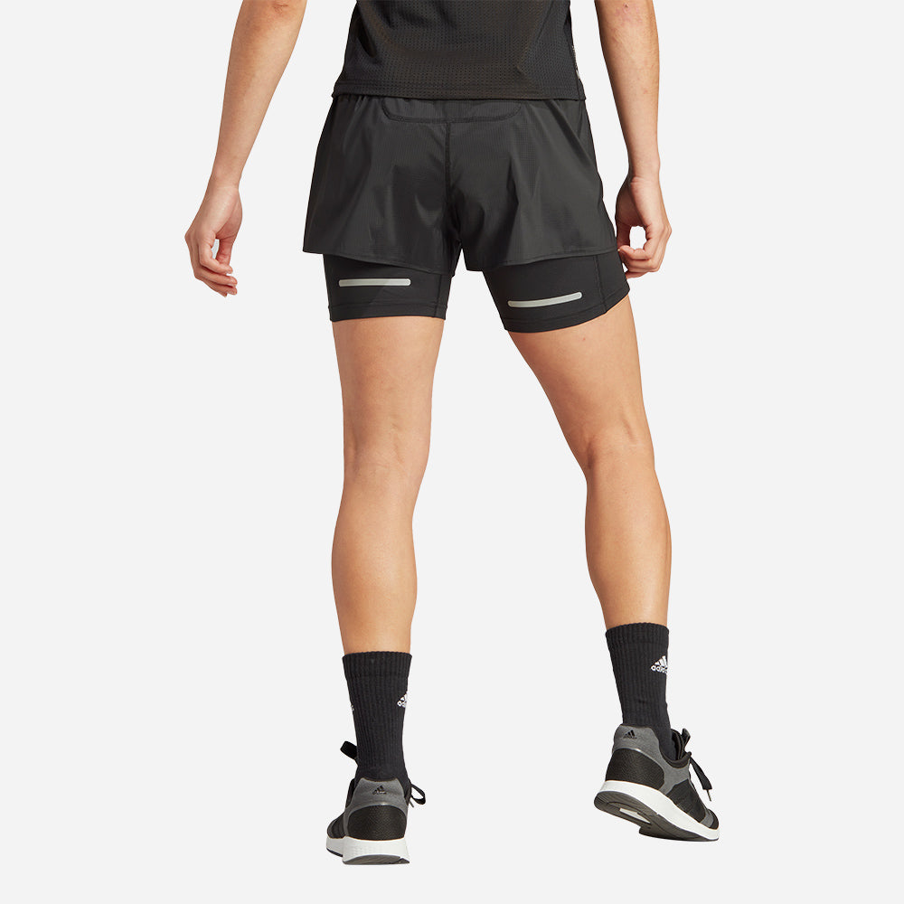 Quần Ngắn Nữ Adidas Ultimate 2In1 - Đen - Supersports Vietnam