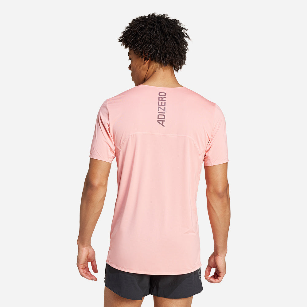 Áo Tay Ngắn Nam Adidas Adizero - Hồng - Supersports Vietnam