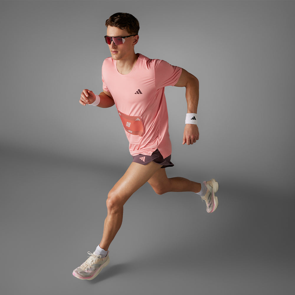 Áo Tay Ngắn Nam Adidas Adizero - Hồng - Supersports Vietnam