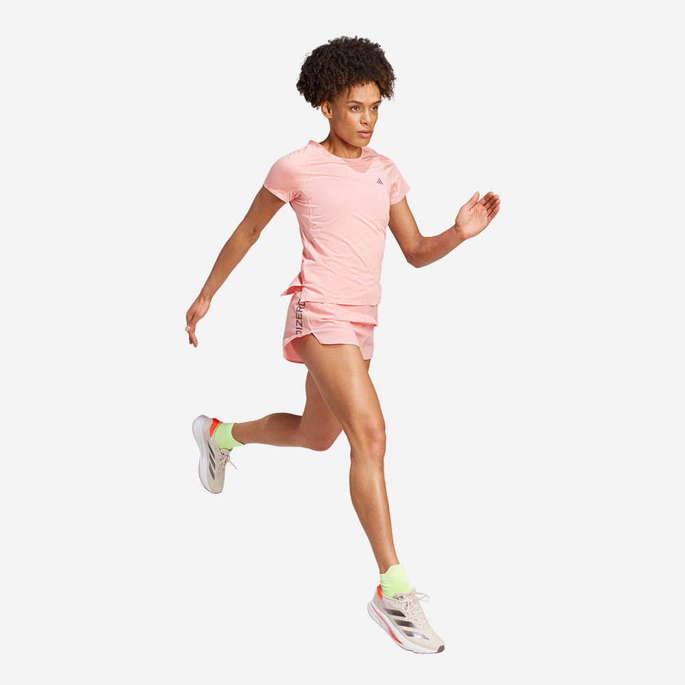 Quần Ngắn Nữ Adidas Adizero Gel - Hồng - Supersports Vietnam