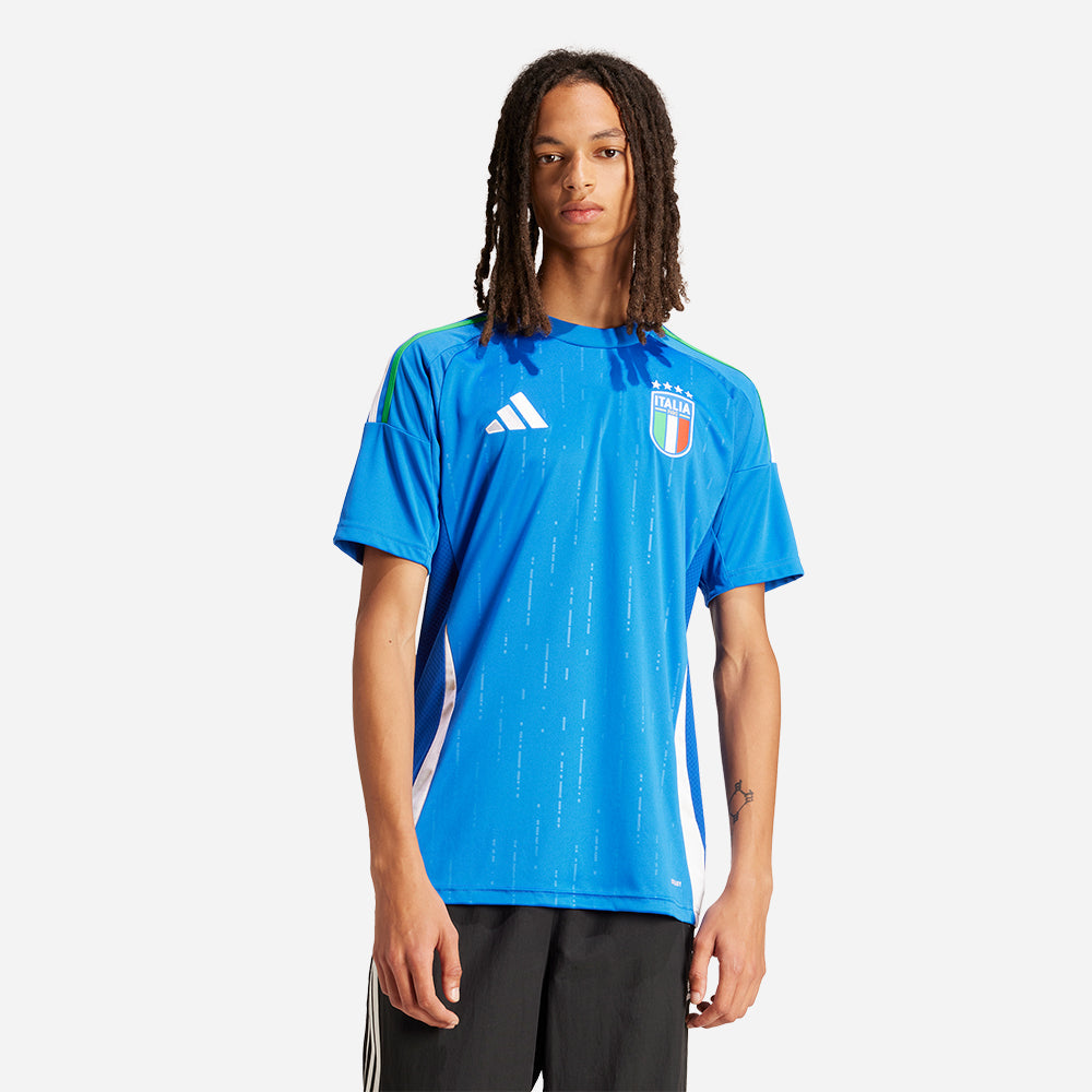 Áo Đá Bóng Nam Adidas Italy Sân Nhà 24 - Xanh Dương - Supersports Vietnam