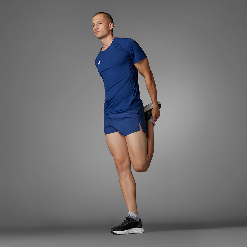 Áo Thun Nam Adidas Adizero Essentials Running - Xanh Dương - Supersports Vietnam