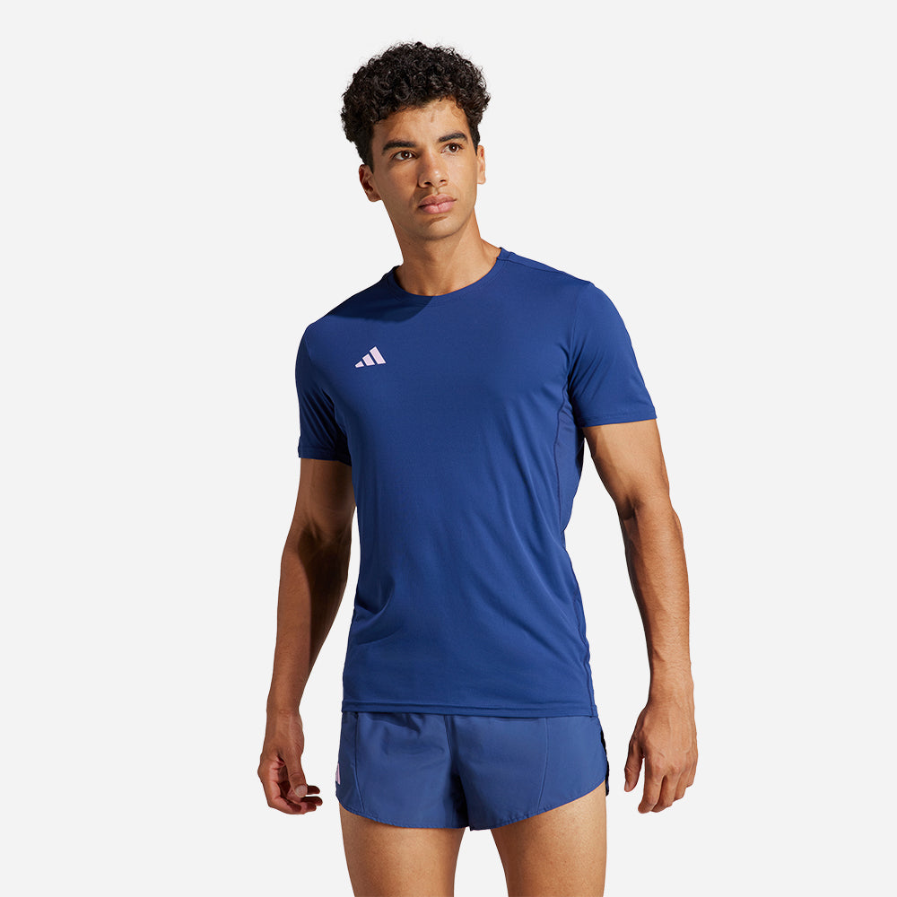 Áo Thun Nam Adidas Adizero Essentials Running - Xanh Dương - Supersports Vietnam