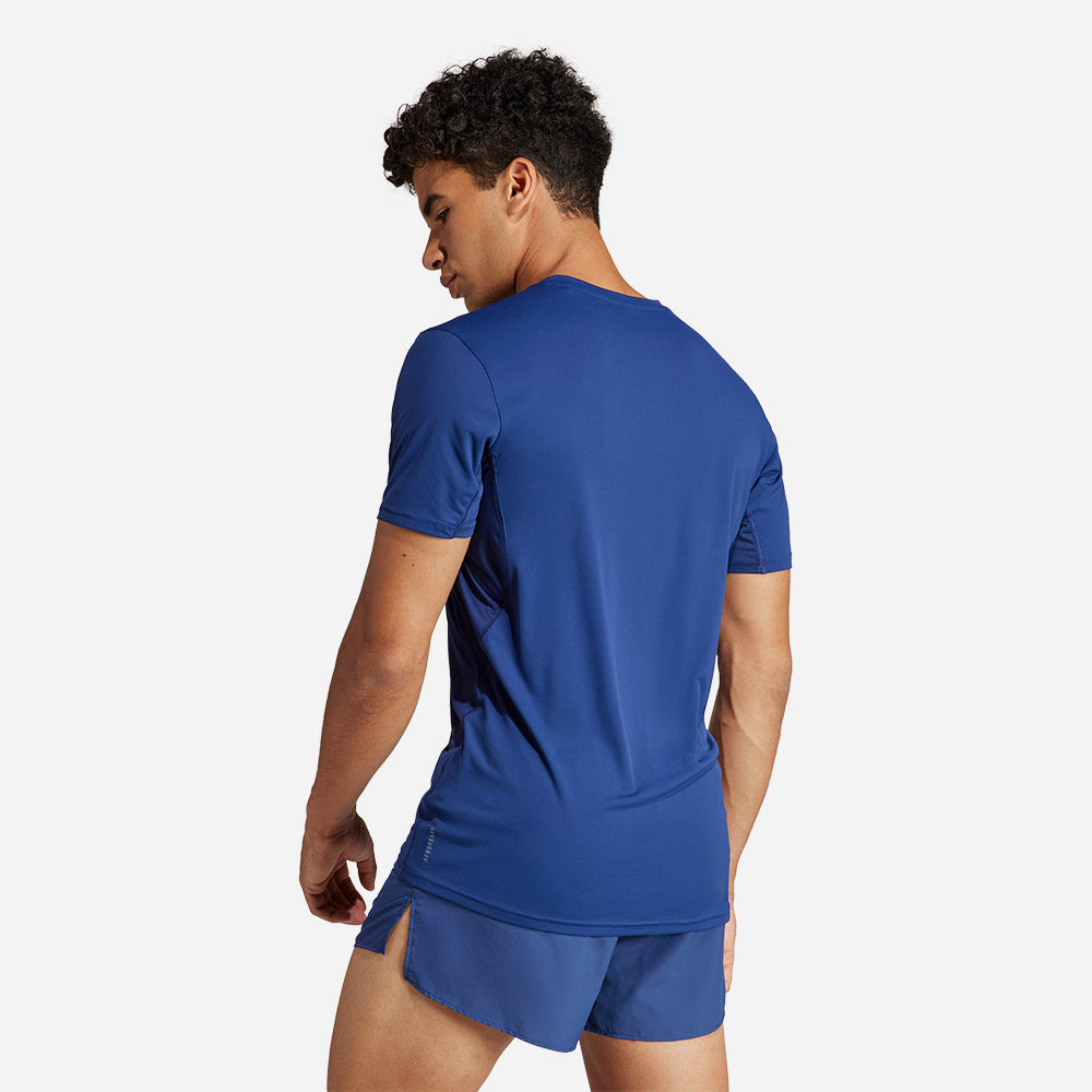 Áo Thun Nam Adidas Adizero Essentials Running - Xanh Dương - Supersports Vietnam