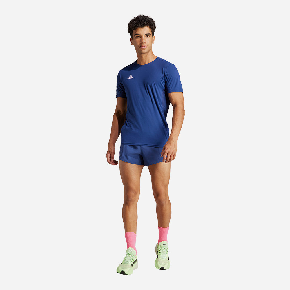 Áo Thun Nam Adidas Adizero Essentials Running - Xanh Dương - Supersports Vietnam