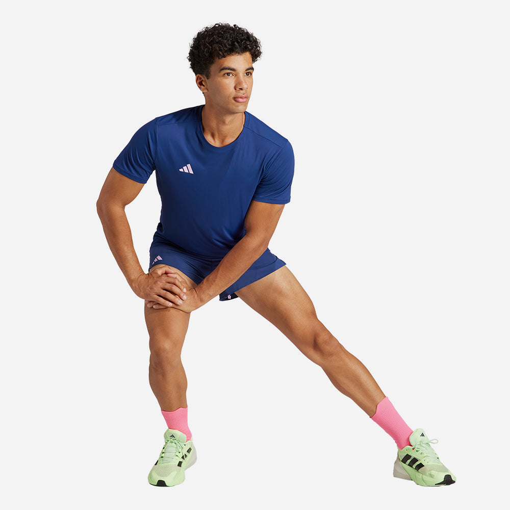 Áo Thun Nam Adidas Adizero Essentials Running - Xanh Dương - Supersports Vietnam