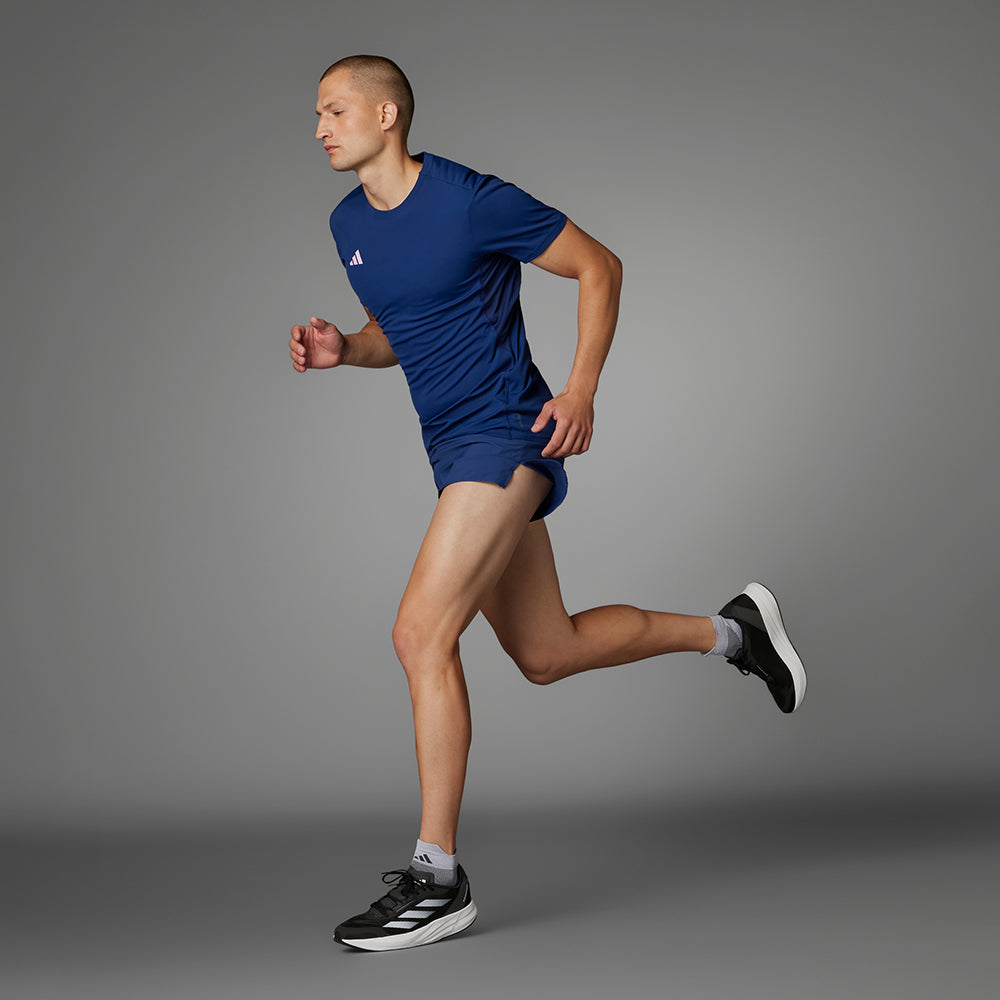 Áo Thun Nam Adidas Adizero Essentials Running - Xanh Dương - Supersports Vietnam