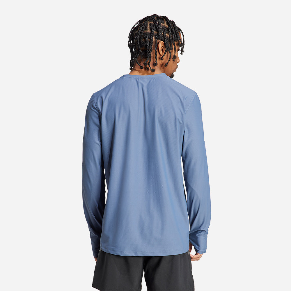 Áo Thun Tay Dài Nam Adidas Own The Run Long-Sleeve - Xanh Dương - Supersports Vietnam