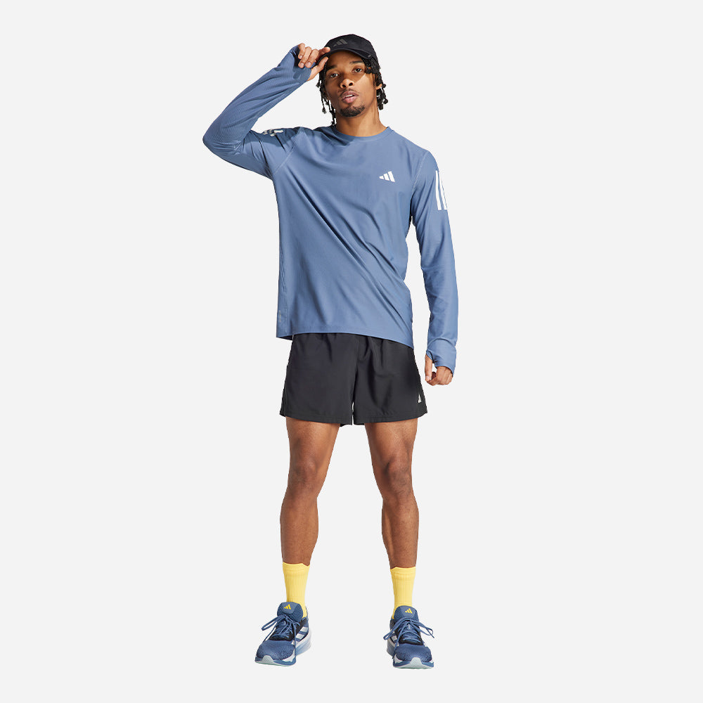 Áo Thun Tay Dài Nam Adidas Own The Run Long-Sleeve - Xanh Dương - Supersports Vietnam
