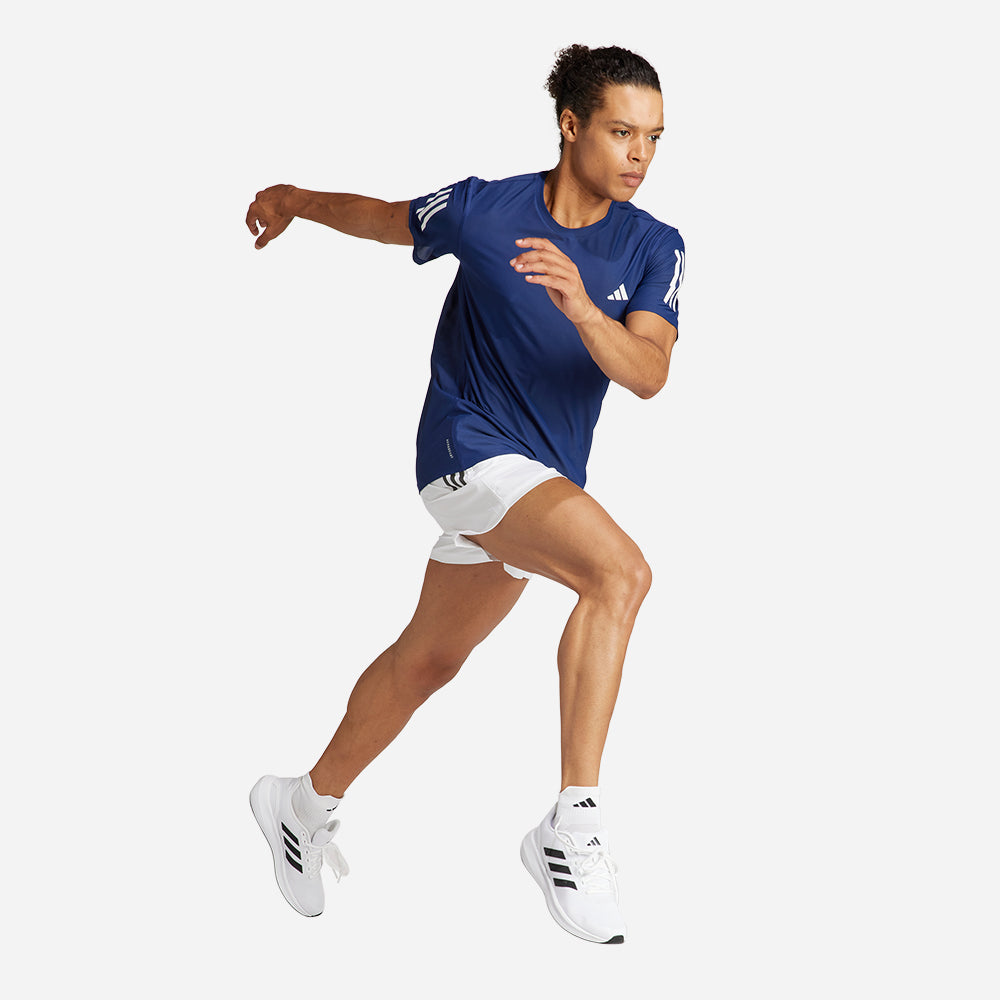 Áo Thun Nam Adidas Own The Run - Xanh Dương - Supersports Vietnam