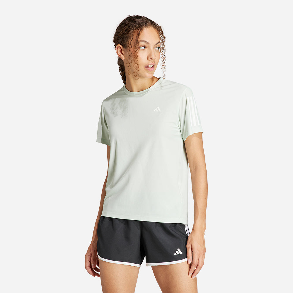 Áo Thun Nữ Adidas Own The Run - Xanh Lá - Supersports Vietnam