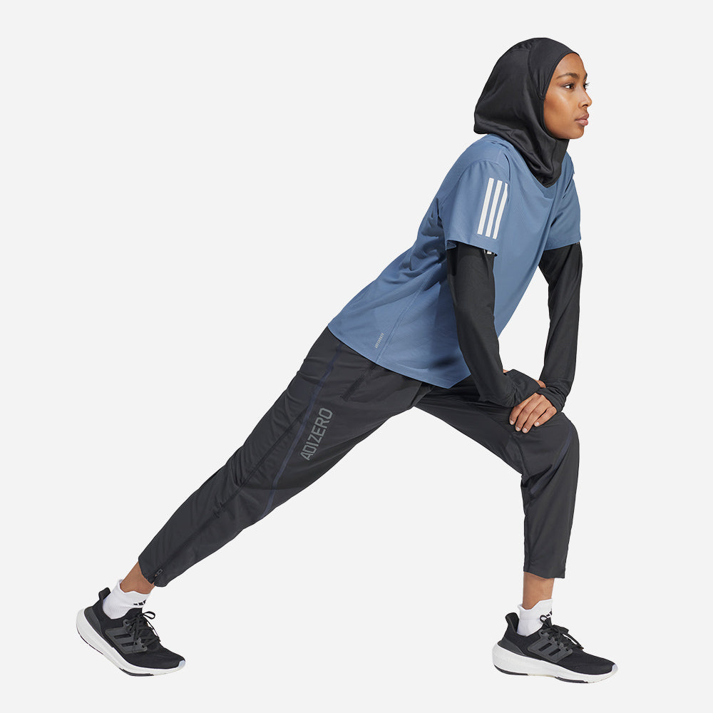 Áo Thun Nữ Adidas Own The Run - Xanh Dương - Supersports Vietnam