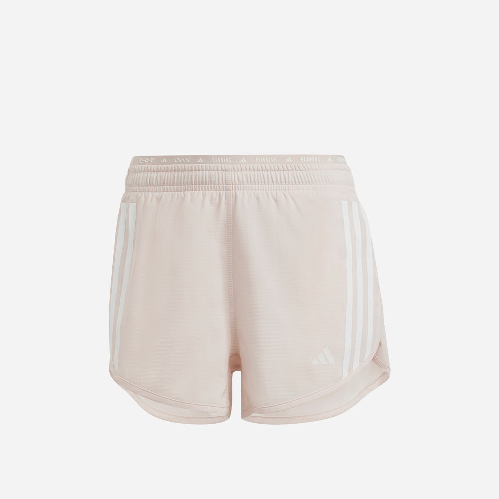 Quần Ngắn Nữ Adidas Own The Run 3-Stripes - Hồng - Supersports Vietnam