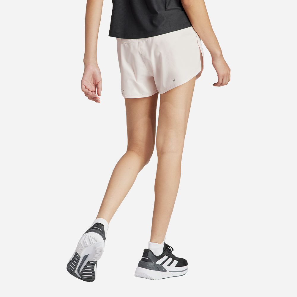 Quần Ngắn Nữ Adidas Own The Run 3-Stripes - Hồng - Supersports Vietnam