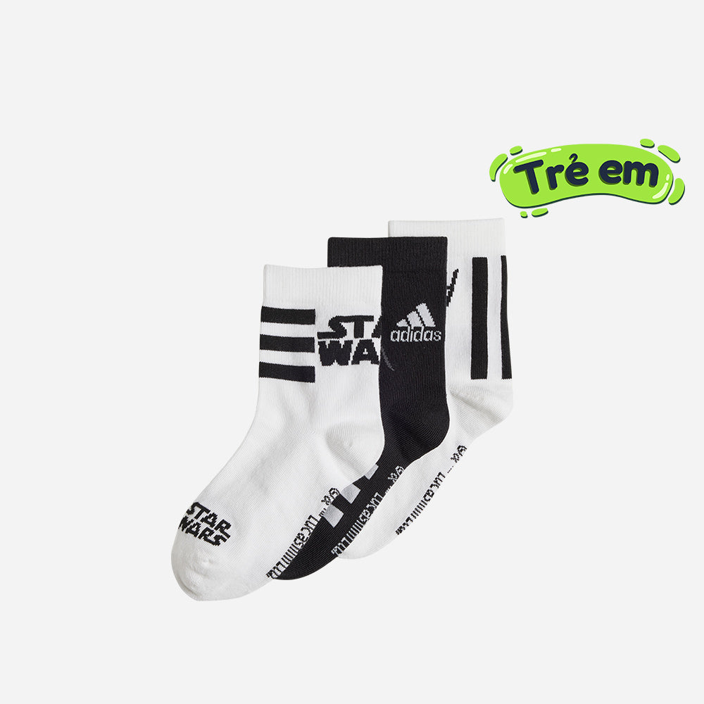 Vớ Thể Thao Trẻ Em Adidas Star Wars (3 Đôi) - Nhiều Màu - Supersports Vietnam