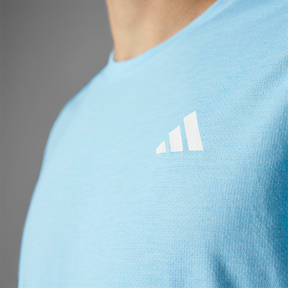 Áo Thun Nam Adidas Own The Run 3-Stripes - Xanh Dương - Supersports Vietnam