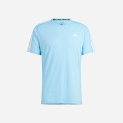 Áo Thun Nam Adidas Own The Run 3-Stripes - Xanh Dương - Supersports Vietnam
