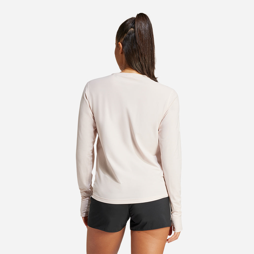 Áo Thun Tay Dài Nữ Adidas Own The Run Long-Sleeve - Hồng - Supersports Vietnam