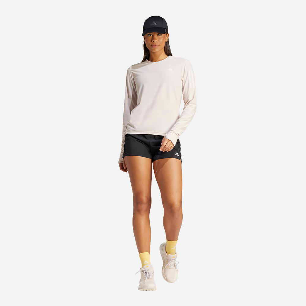 Áo Thun Tay Dài Nữ Adidas Own The Run Long-Sleeve - Hồng - Supersports Vietnam