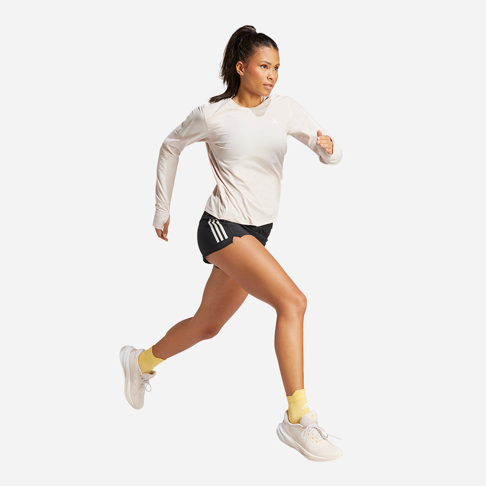 Áo Thun Tay Dài Nữ Adidas Own The Run Long-Sleeve - Hồng - Supersports Vietnam