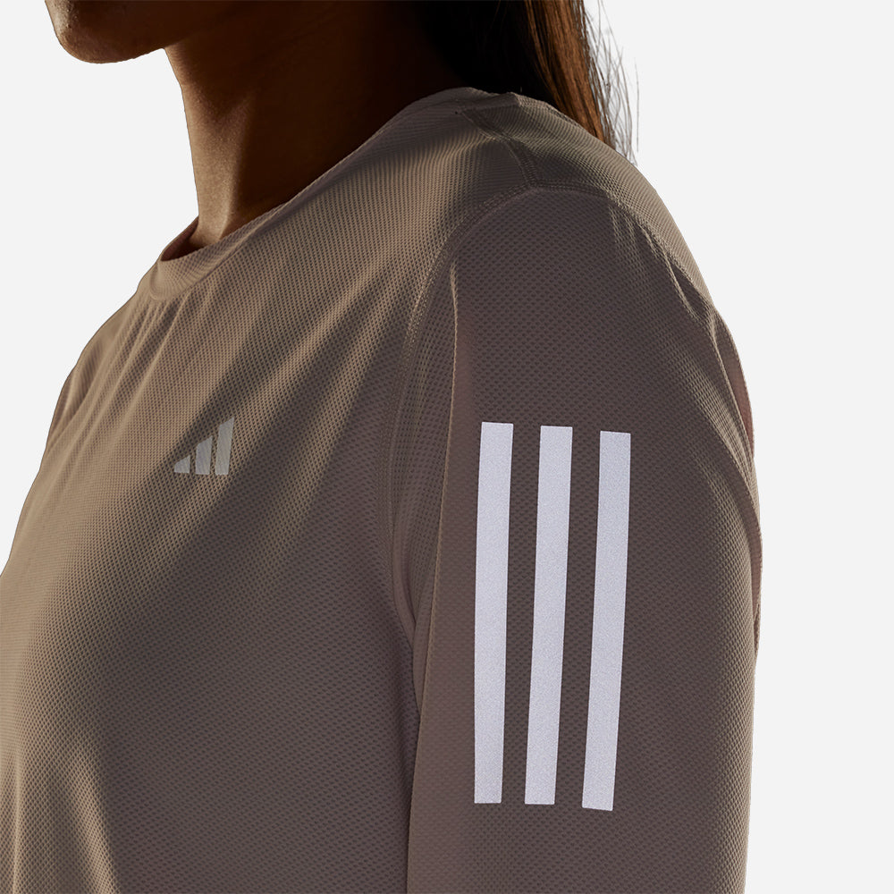 Áo Thun Tay Dài Nữ Adidas Own The Run Long-Sleeve - Hồng - Supersports Vietnam