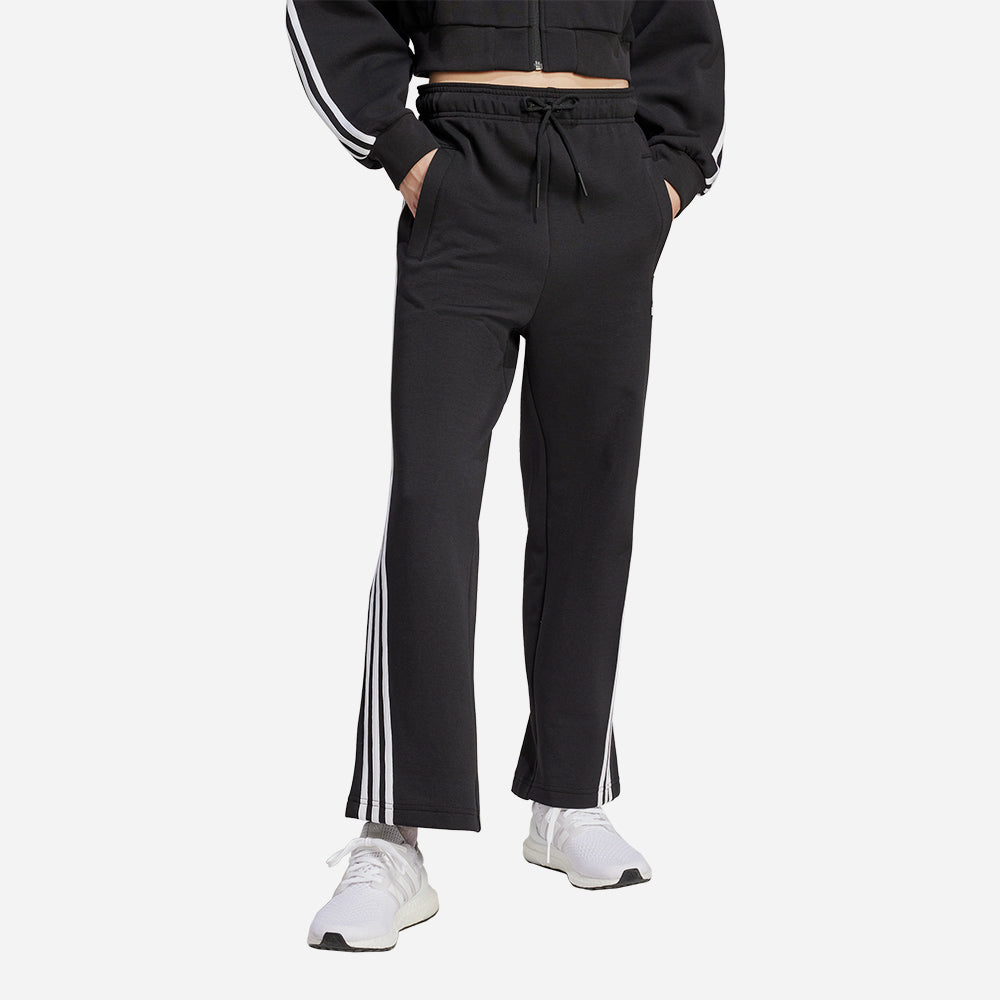Quần Dài Thể Thao Nữ Adidas Future Icons 3-Stripes Open Hem - Đen - Supersports Vietnam