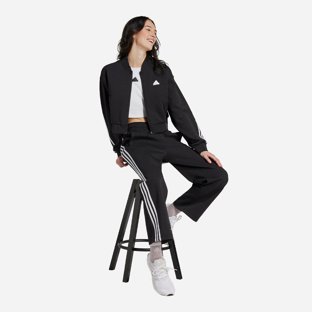 Quần Dài Thể Thao Nữ Adidas Future Icons 3-Stripes Open Hem - Đen - Supersports Vietnam