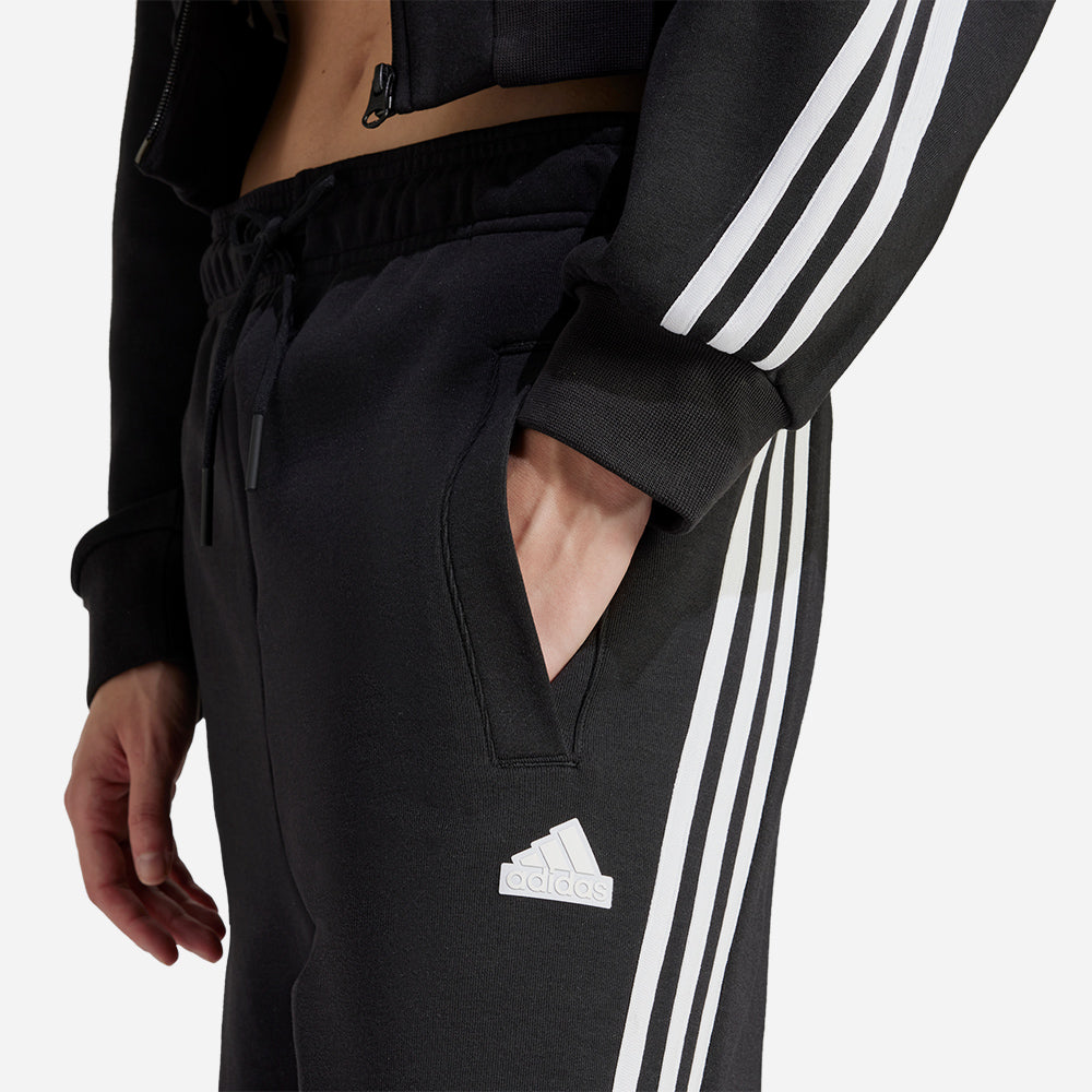 Quần Dài Thể Thao Nữ Adidas Future Icons 3-Stripes Open Hem - Đen - Supersports Vietnam
