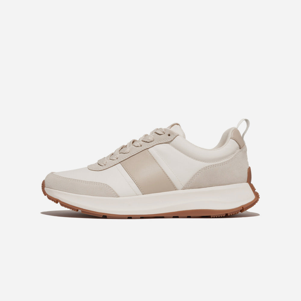Giày Sneaker Nam Fitflop F-Mode Flow Fabric/Suede/Leather - Be - Supersports Vietnam