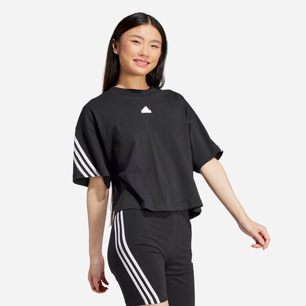 Áo Tay Ngắn Nữ Adidas Future Icons 3-Stripes - Đen - Supersports Vietnam