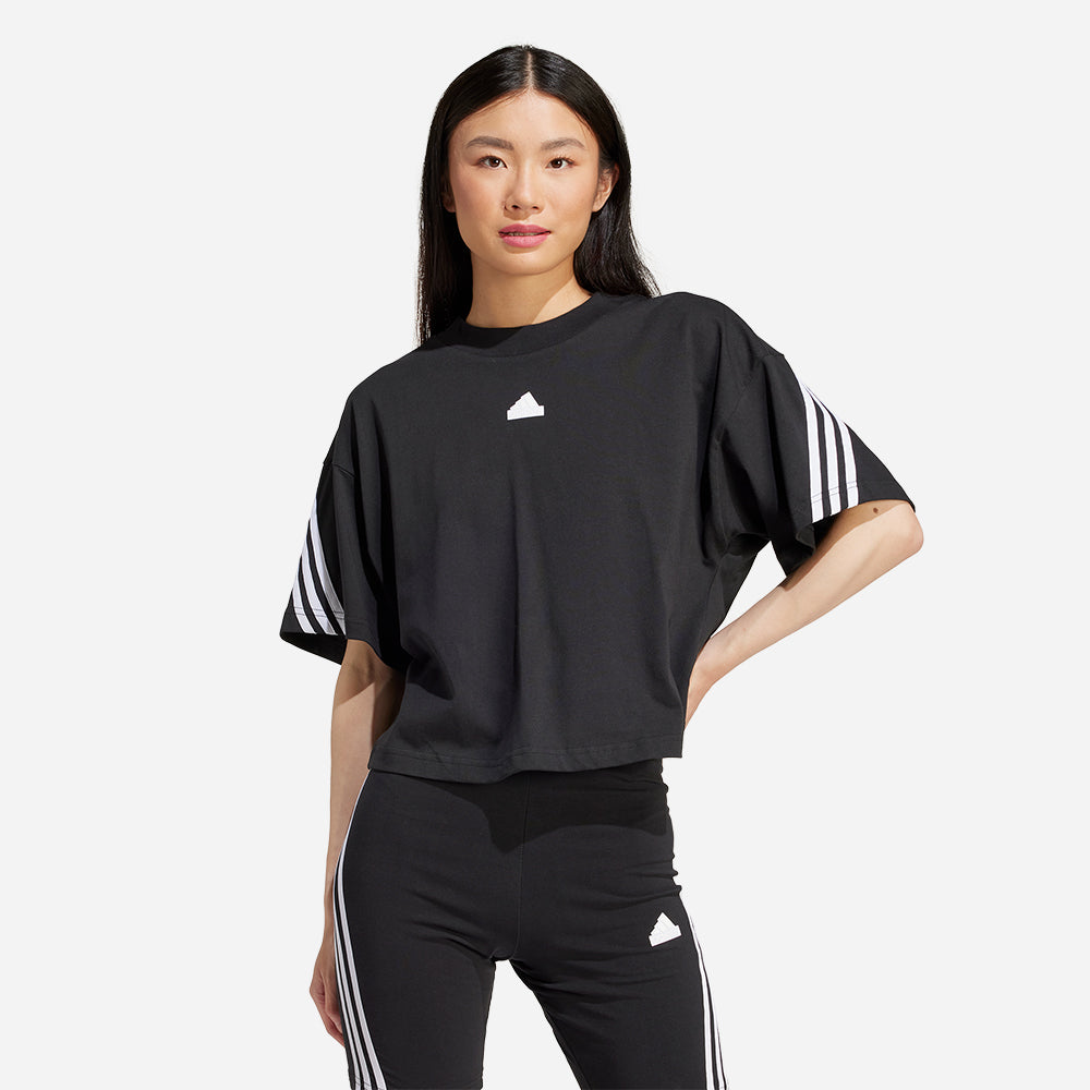 Áo Tay Ngắn Nữ Adidas Future Icons 3-Stripes - Đen - Supersports Vietnam