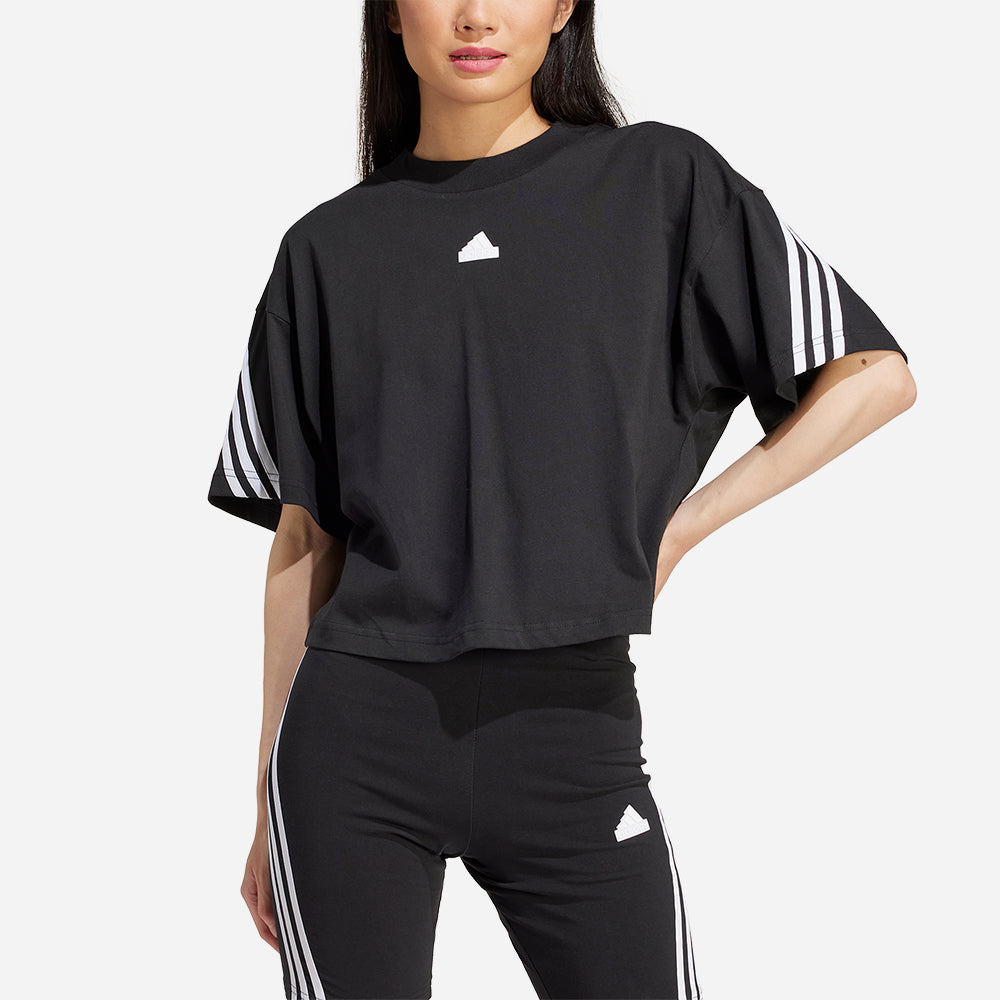 Áo Tay Ngắn Nữ Adidas Future Icons 3-Stripes - Đen - Supersports Vietnam