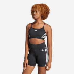 Áo Ngực Thể Thao Nữ Adidas Aeroreact Training Light-Support 3-Stripes - Đen - Supersports Vietnam