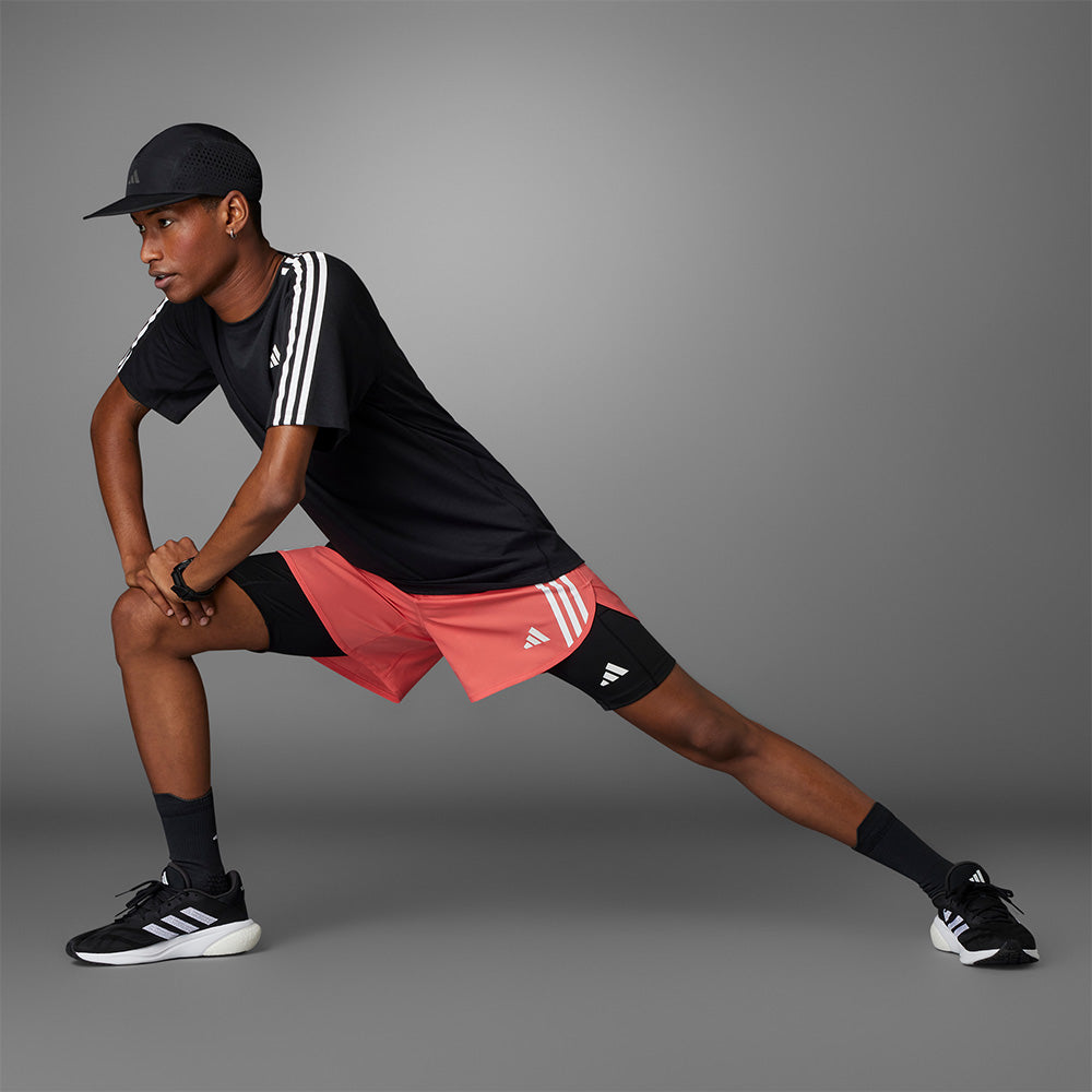 Áo Thun Nam Adidas Own The Run 3-Stripes - Đen - Supersports Vietnam