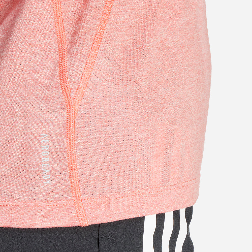 Áo Tay Ngắn Nữ Adidas Own The Run Essential 3-Stripes - Hồng - Supersports Vietnam