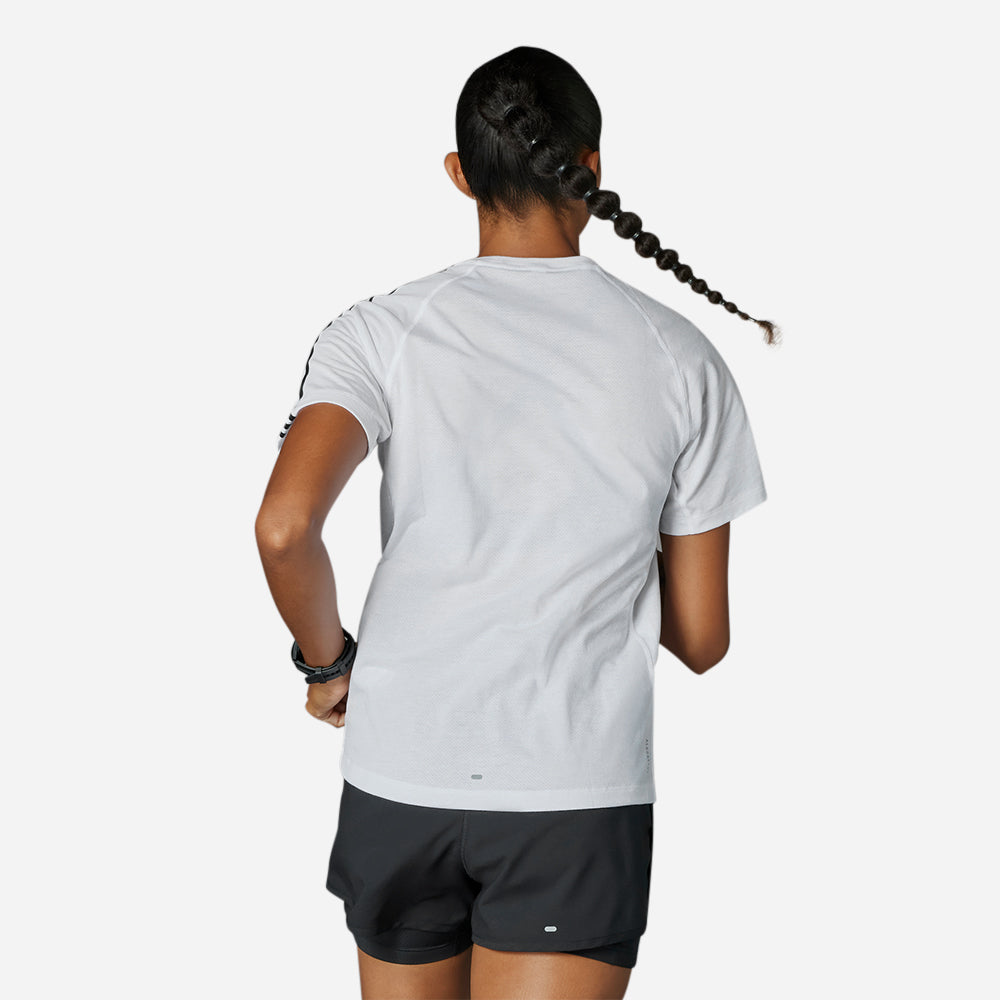 Áo Thun Nữ Adidas Own The Run 3-Stripes - Trắng - Supersports Vietnam